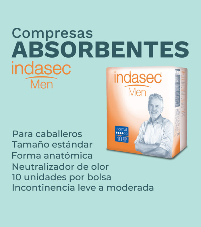 Indasec Men | Pad Absorbente Masculino - Imagen 2